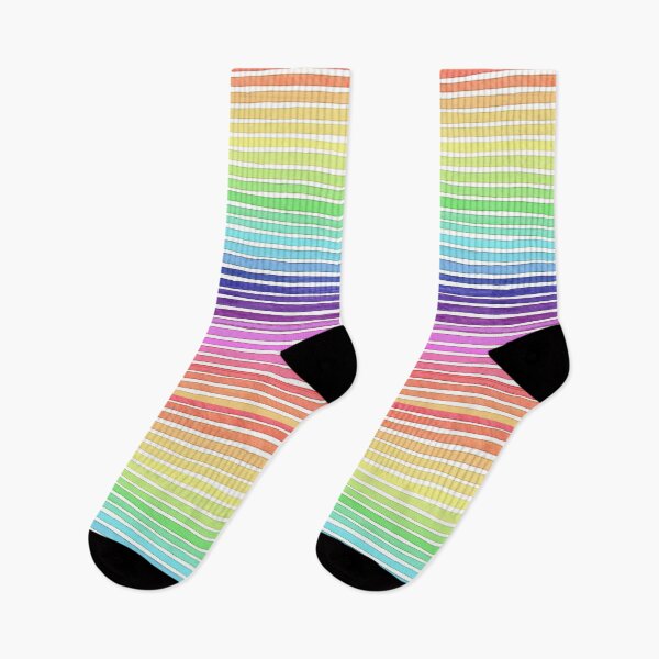 Item preview, Watercolor Rainbow Stripes 2 designed and sold by funhousejen.