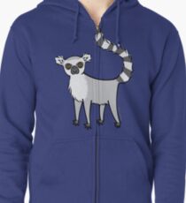 Ring Tailed Lemur Zipped Hoodie