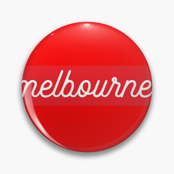 Item preview, Melbourne - letras de la escritura con fondo rojo designed and sold by Good-Politics.