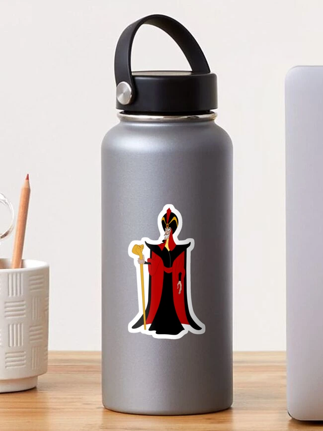 Aladdin, Ornate Jafar & Cobras Graphic Stainless Steel Water Bottle, Zazzle