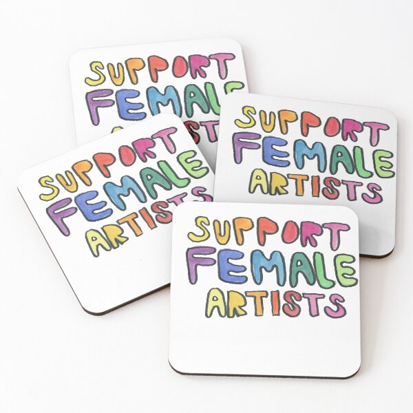 Item preview, Support Female Artists Sticker designed and sold by Simonsdesign.