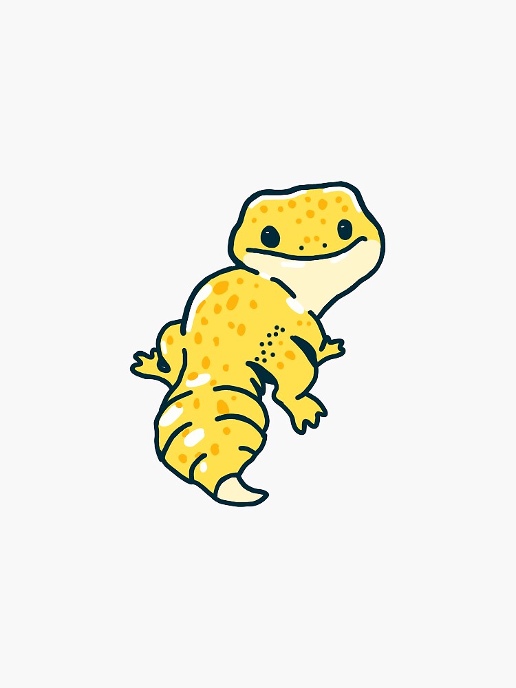 prompthunt: A very beautiful sticker art of a leopard gecko cat, fluffy,  sharp focus, 4k, friendly, soft colors, watercolor, cute, white background,  high quality, smooth lines, trending on ArtStation, anime, Instagram