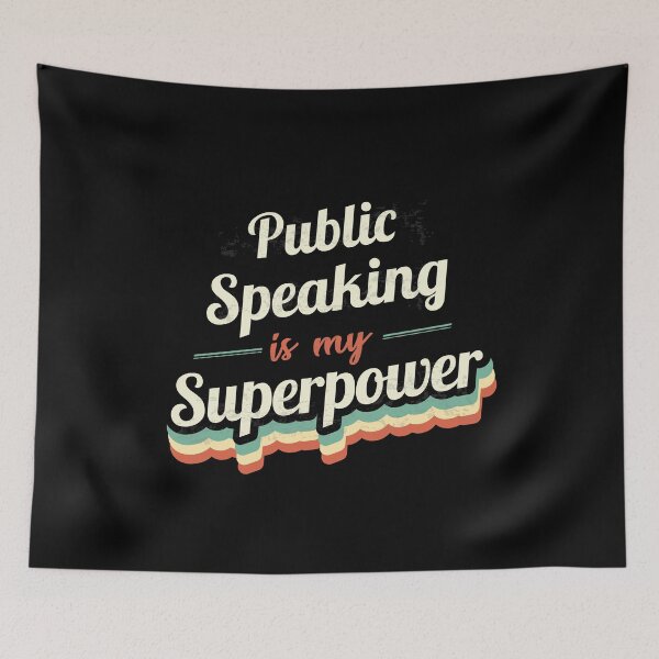 Item preview, Public Speaking is my Superpower  designed and sold by Custom365.