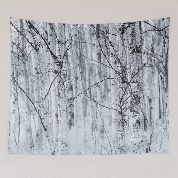 Item preview, Black and White Aspen Forest Abstract designed and sold by Amy Mitchell.
