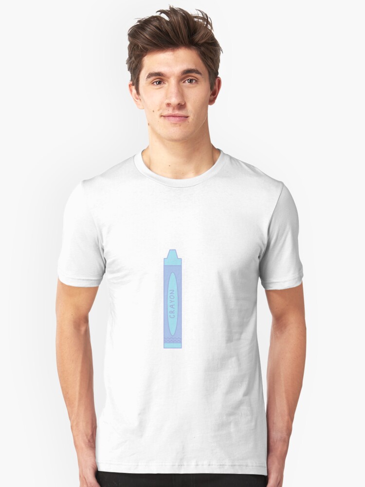 blue crayon t shirt