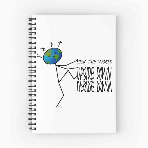 Item preview, Globe Head Kick the World Upside Down designed and sold by PassiveDesigned.