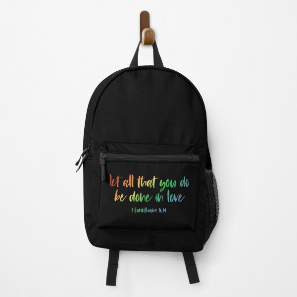 Item preview, Christian Bible Verse: Let all that you do be done in love (rainbow text) designed and sold by Ofeefee.