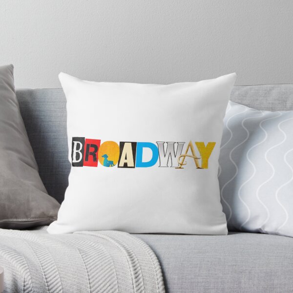 "Broadway" Show Logo Collection Throw Pillow