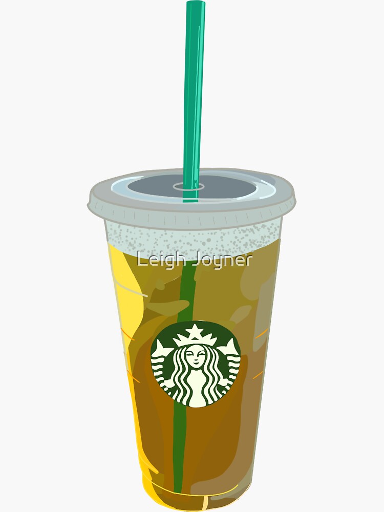 "Starbucks Shaken Green Tea " Sticker for Sale by flemingn Redbubble