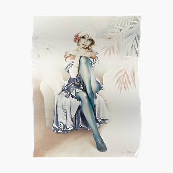 Glace bleue Poster