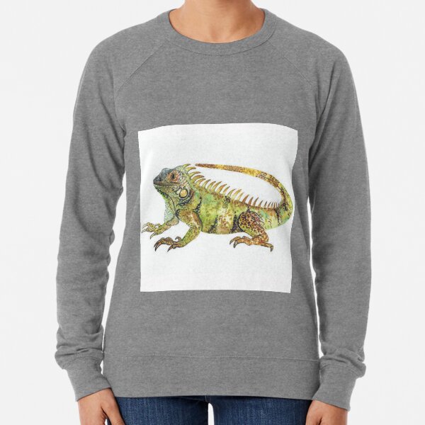 Eguana | Eguana water color | Animal Lightweight Sweatshirt