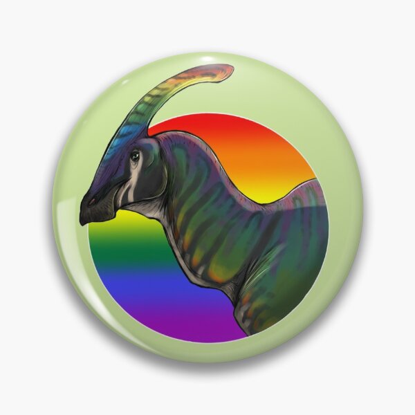 Item preview, PRIDE dinosaurs: Parasaurolophus (gay flag) designed and sold by DinoDJ.