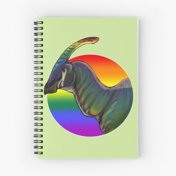 Item preview, PRIDE dinosaurs: Parasaurolophus (gay flag) designed and sold by DinoDJ.