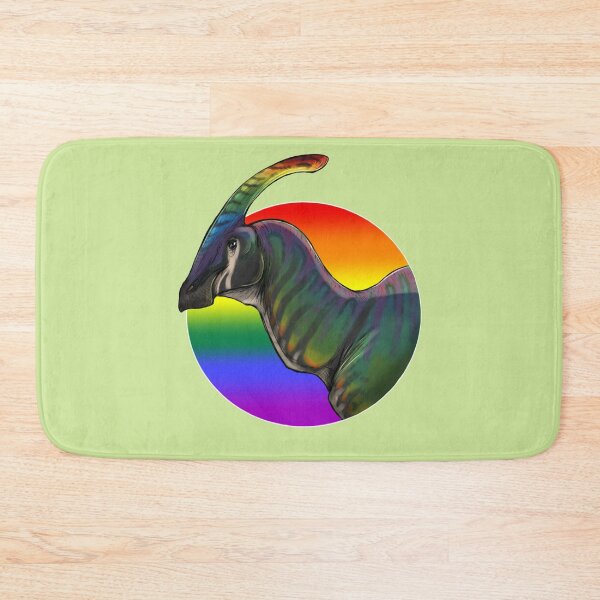 Item preview, PRIDE dinosaurs: Parasaurolophus (gay flag) designed and sold by DinoDJ.