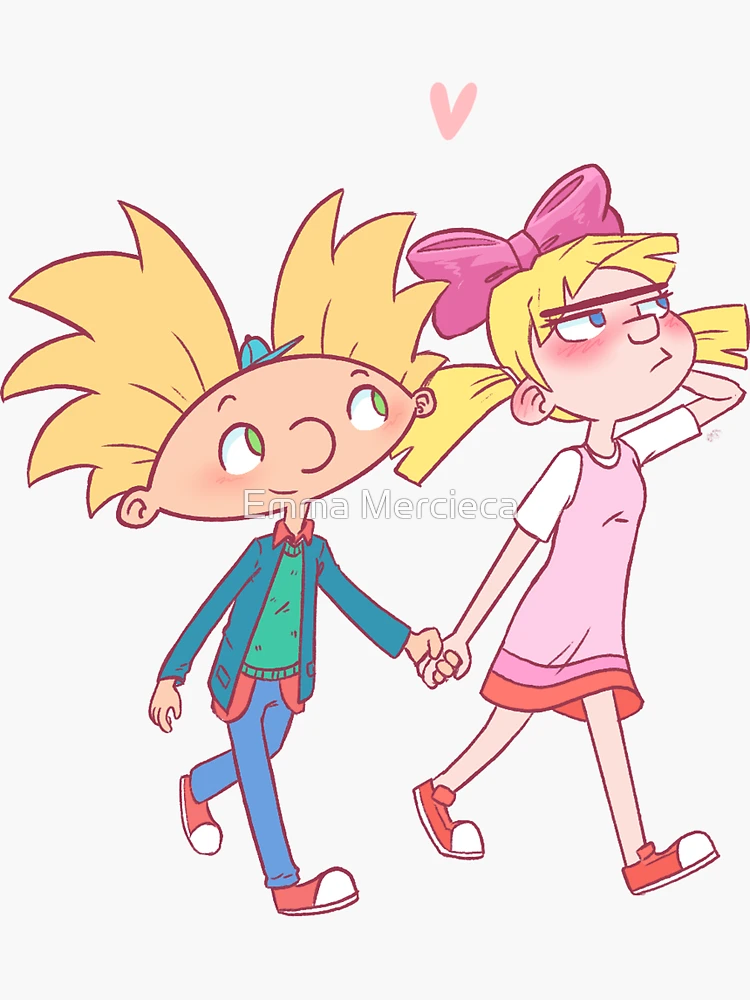 Hey Arnold, Helga in love, Stanley stickers, Waterproof