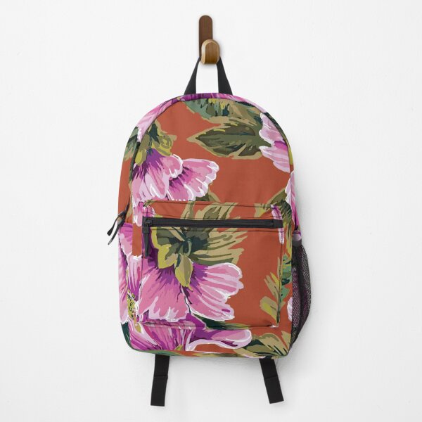 Item preview, Pink Hibiscus on Coral Ground designed and sold by Leslie Rogers Todder.