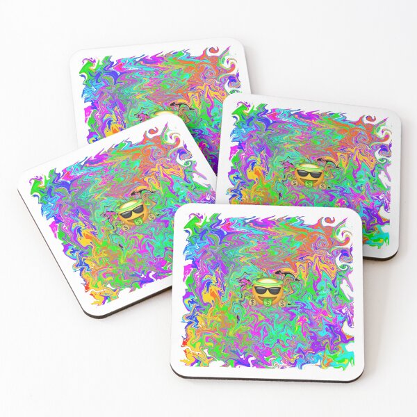 Item preview,  Emoji trippy combo sticker designed and sold by emk817.
