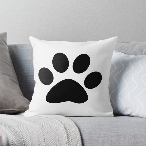 Paw print Throw Pillow