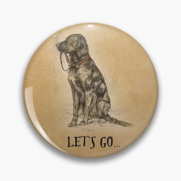 Item preview, Lets Go: Patient dog ready to go for a walk designed and sold by ebrawne.