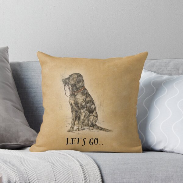 Item preview, Lets Go: Patient dog ready to go for a walk designed and sold by ebrawne.
