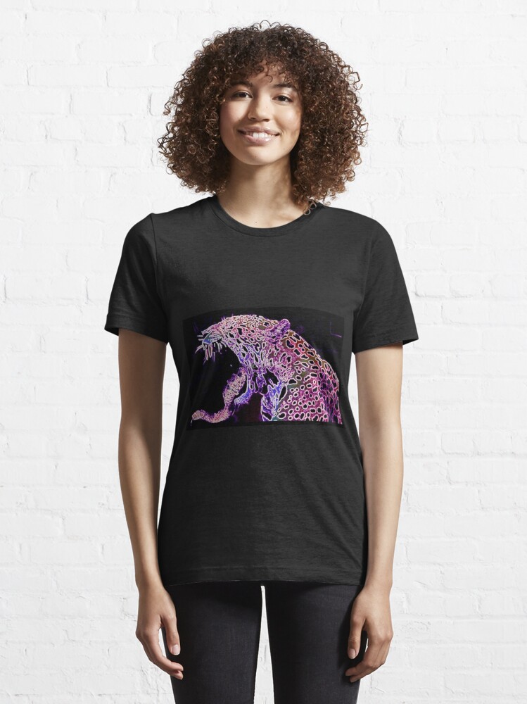 Alternate view of PURPLE LEOPARD Essential T-Shirt