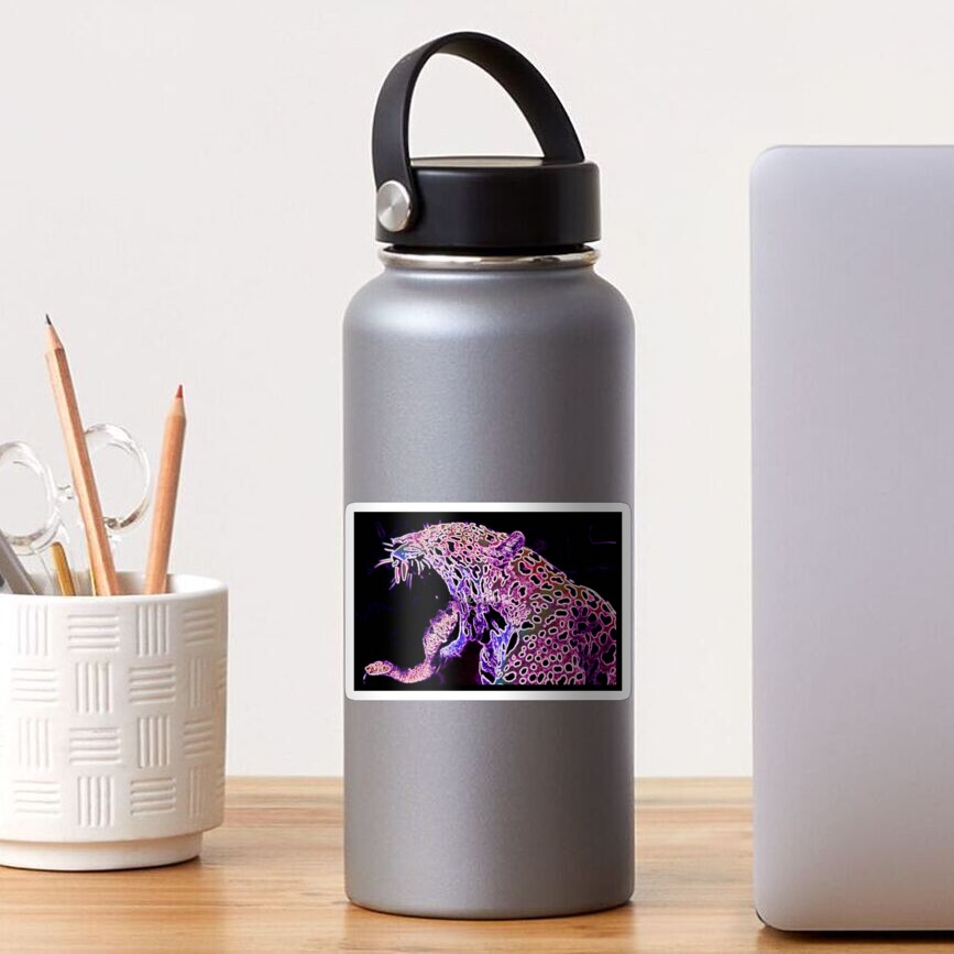 PURPLE LEOPARD Sticker