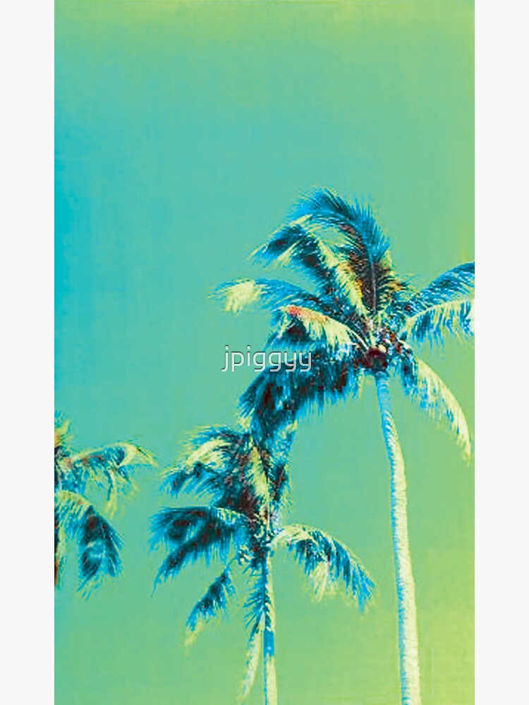 "Lime Palm Trees" Sticker for Sale by jpiggyy Redbubble