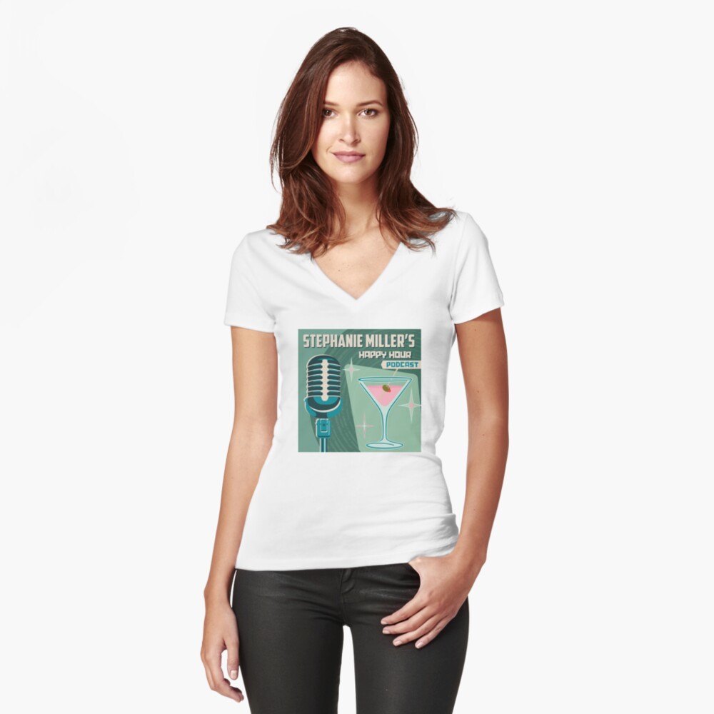 Item preview, Fitted V-Neck T-Shirt designed and sold by SMShow.