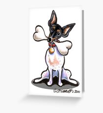 Rat Terrier Big Bone Greeting Card