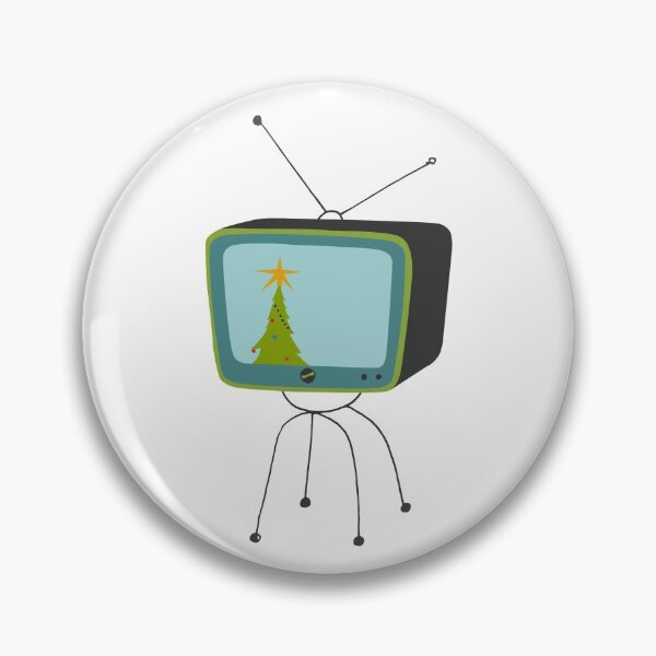 Item preview, Retro Christmas Tree on TV designed and sold by Kristina Gale.