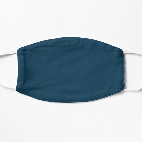 Deep Sailor Blue solid colour Flat Mask