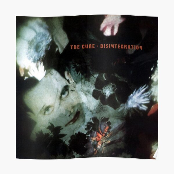 The Cure's Disintegration Album (Multicolored) Poster