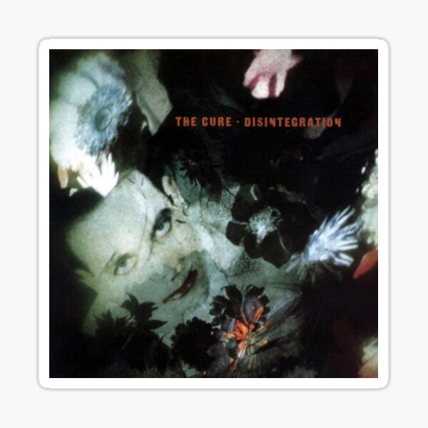 The Cure's Disintegration Album (Multicolored) Sticker