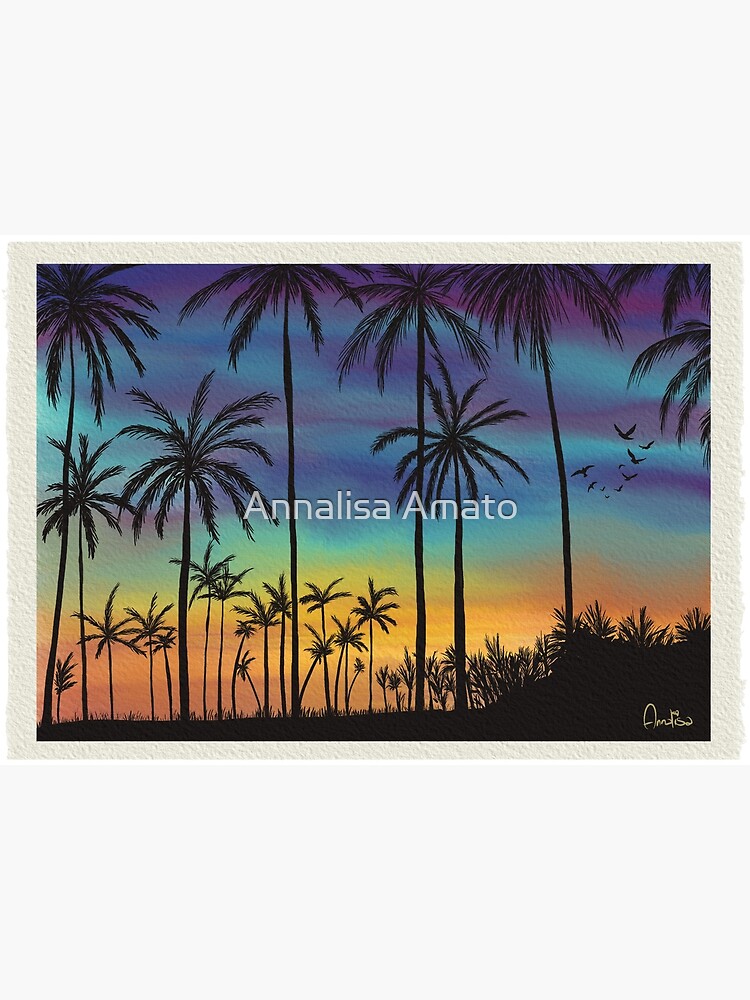 Summer sunset artwork By Annalisa Amato by annalisaamato