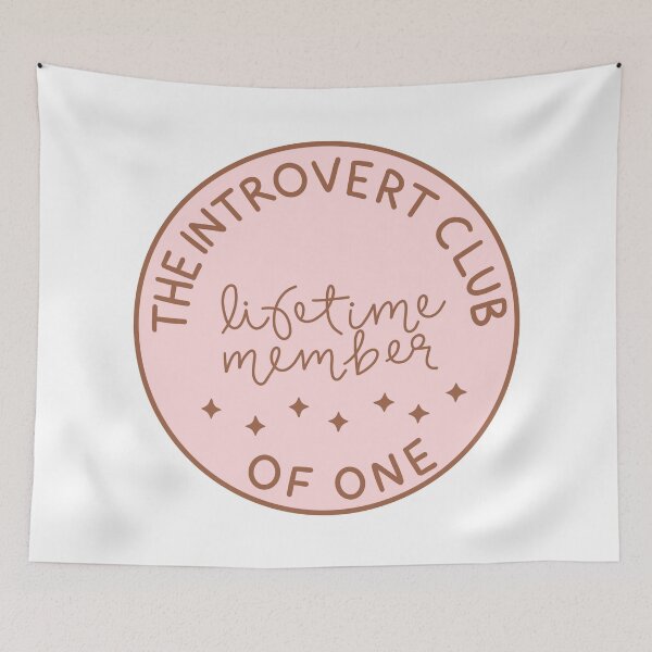 Item preview, introvert club badge designed and sold by cameronbaba.