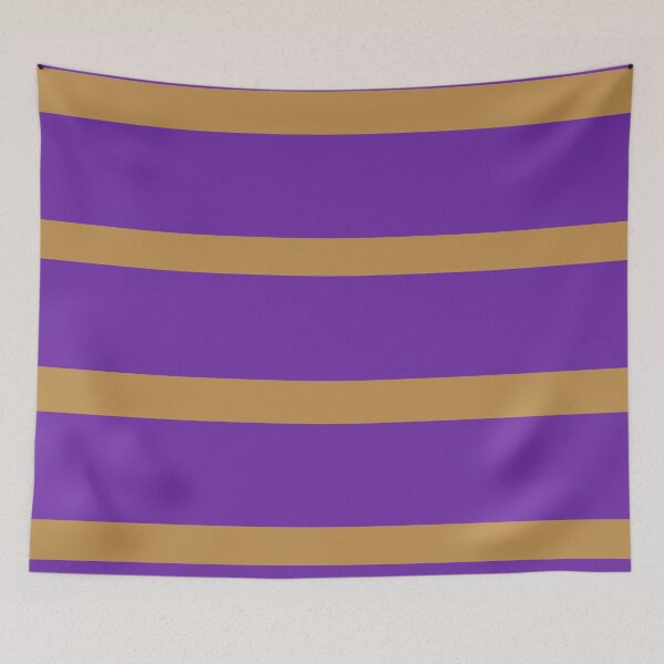 Item preview, PEANUT BUTTER BROWN AND GRAPE JELLY PURPLE STRIPES | RIPPLE | designed and sold by ozcushions.
