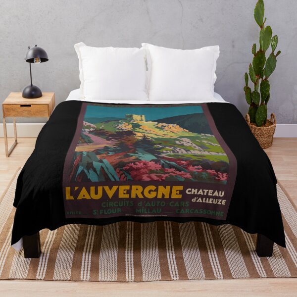 Aperçu de l'œuvre MIDI Auvergne affiche vintage créée et vendue par stickart-marek.