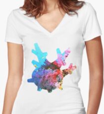 Corsola used Brine Women's Fitted V-Neck T-Shirt