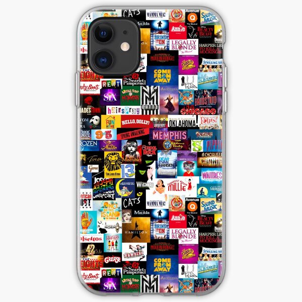 Broadway Show Logo Collage iPhone Soft Case