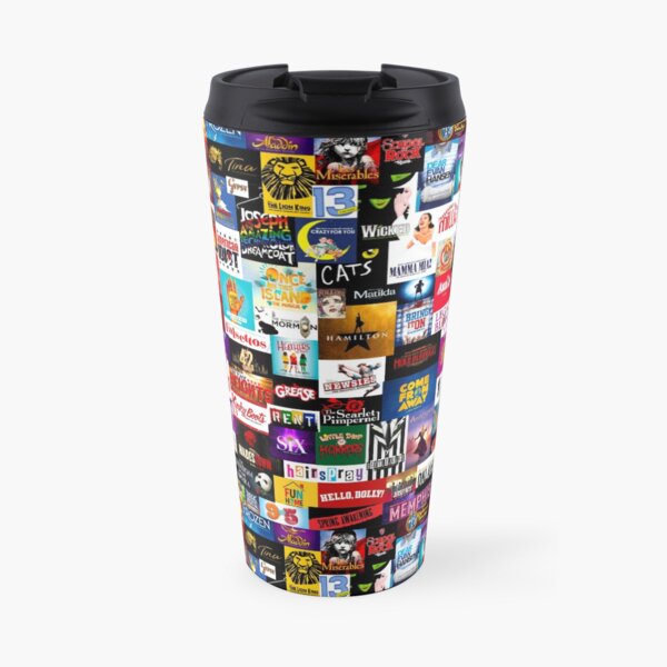 Broadway Show Logo Collage Travel Mug