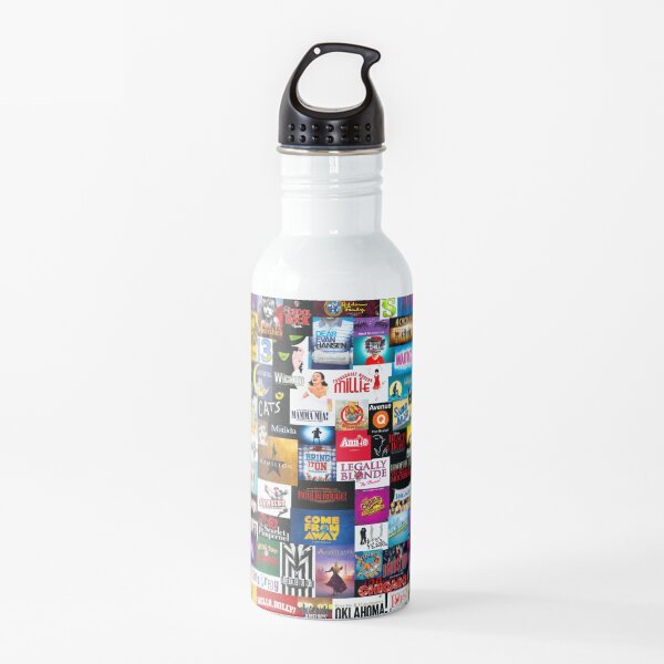 Broadway Show Logo Collage Water Bottle