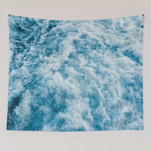 Item preview, Whitewater River Rapids Blue Abstract designed and sold by Amy Mitchell.