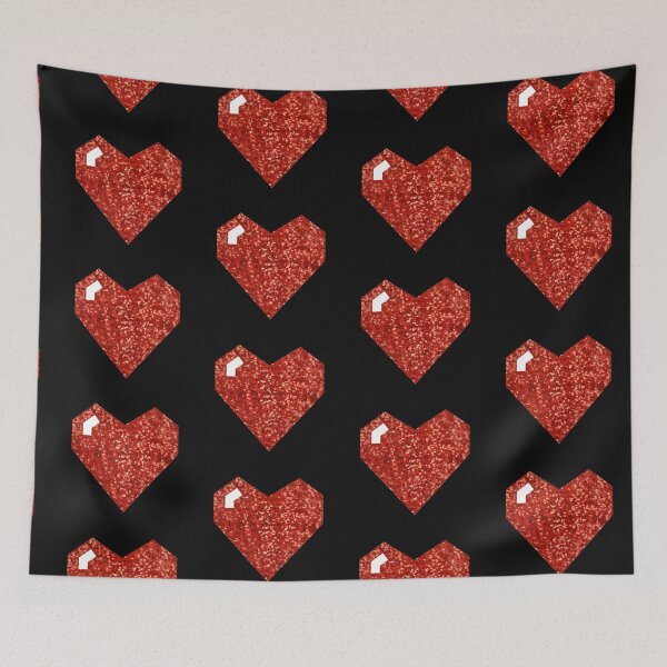 Item preview, pixel valentines day heart designed and sold by Gossip Rag.