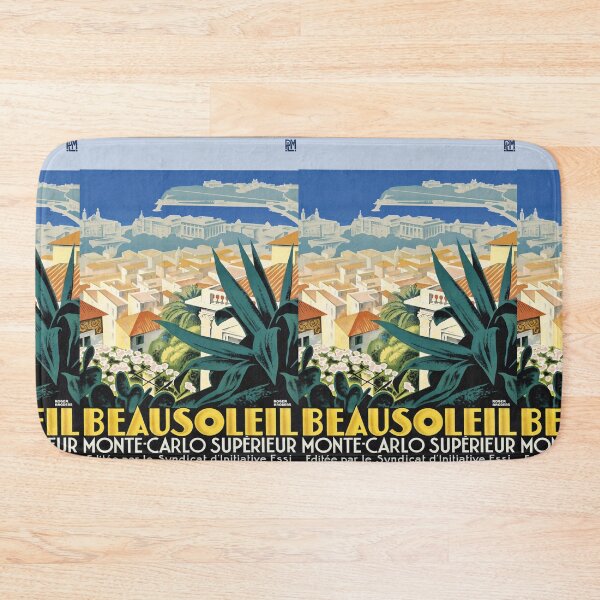 Item preview, PLM Beausoleil vintage travel poster designed and sold by stickart-marek.