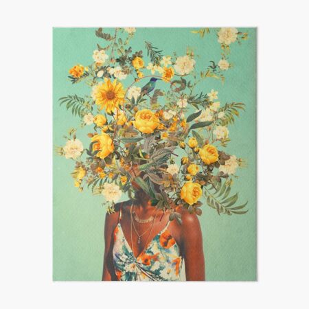 you love me with summer flowers Art Board Print