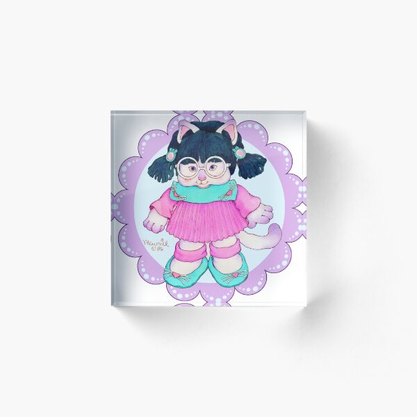 Cameow Cats™ Purr-Point Kitty Scallop Acrylic Block