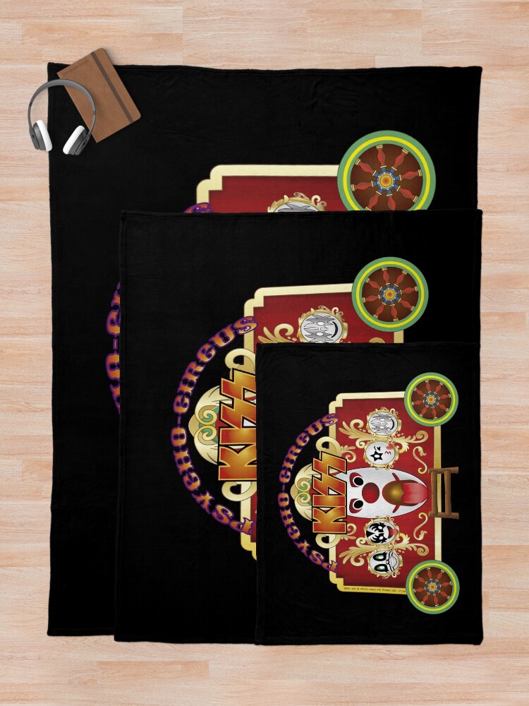 "Kiss the band Psycho Circus Cute design for kids" Throw Blanket by