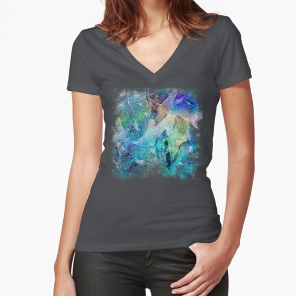 Crystal Frost 2 Fitted V-Neck T-Shirt