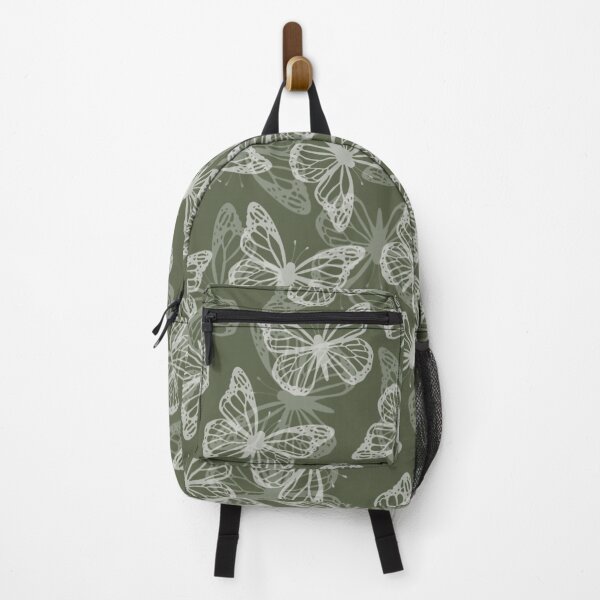 Item preview, Green and White Butterfly Pattern designed and sold by crani.