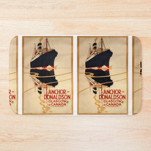 Item preview, Glasgow to Canada vintage travel poster designed and sold by stickart-marek.